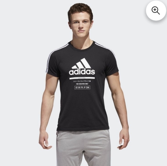 Adidas Men's Athletic Badge of Sport International Tee Size S - Picture 1 of 12